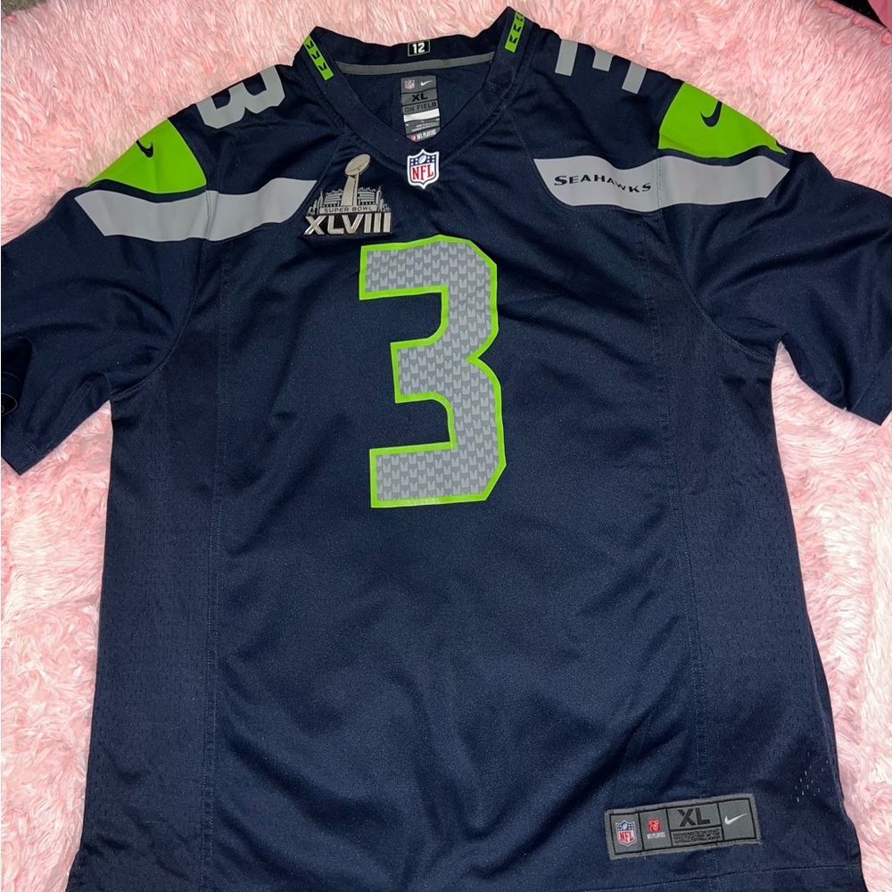 Nike Blue and Green Jersey Performance Sportswear